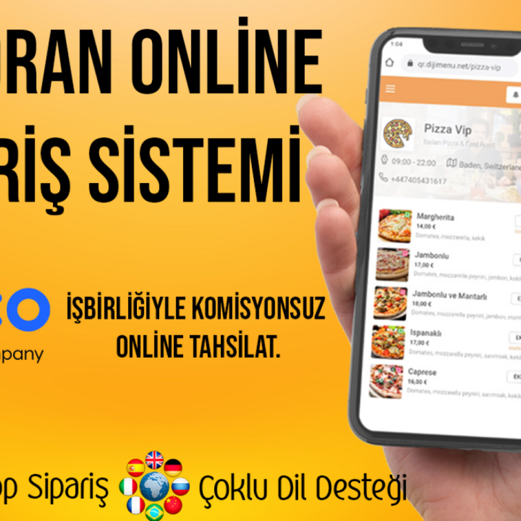 1325Restoranınız için online sipariş sistemi hazırlarım